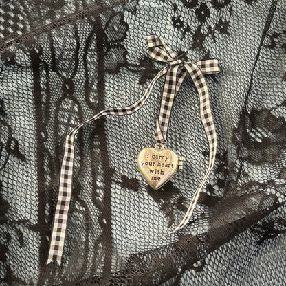 ' carrying your heart ' locket