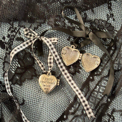 ' carrying your heart ' locket