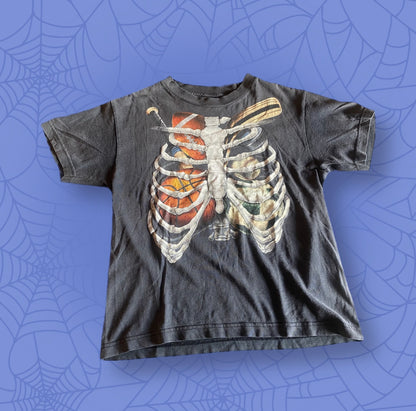 sport skeleton graphic shirt